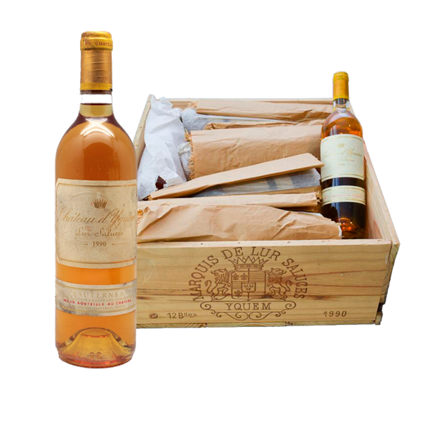Caisse d'origine de Château Yquem, 12 bouteilles de Sauternes d'exception