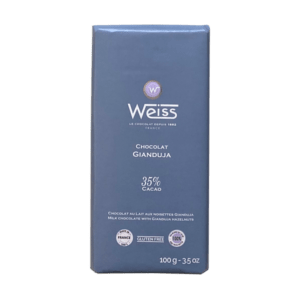 Tablette de chocolat Weiss Gianduja