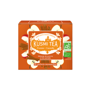 Infusion bio Pomme cannelle Kusmi Tea en sachet