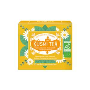 Infusion bio Thym citronné - Camomille - Feuilles d’oranger Kusmi Tea en sachet