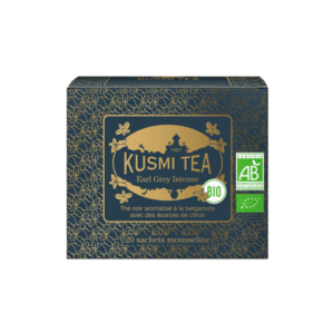 thé noir bio Earl Grey Intense Kusmi Tea en sachet