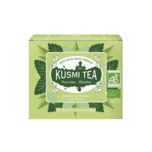 Infusion bio Verveine menthe Kusmi Tea en sachet